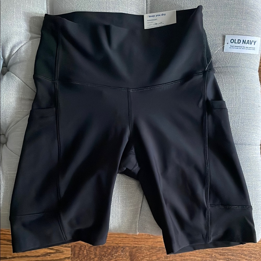 Old Navy Black Bike Shorts Sleek Performance Design